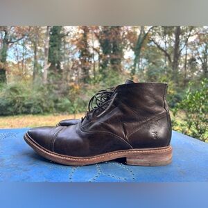Frye Paul Lace-Up Men's Leather Ankle Boots Size 8.5